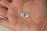 Miraculous Medal Earrings in Sterling Silver