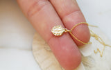 14K Gold Tiny Miraculous Medal Necklace