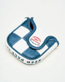 Check Sidecar Mallet Putter Cover - Blue / White