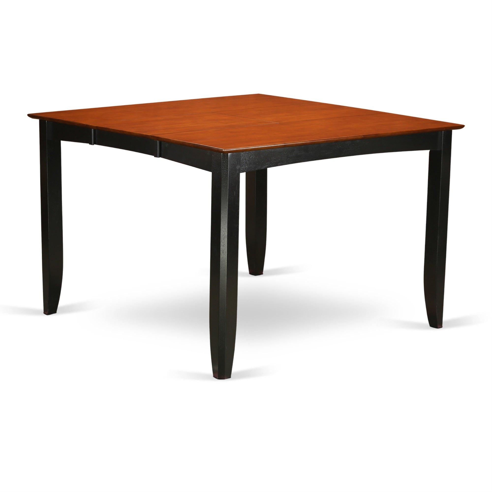 Fat-Blk-T Fairwinds Gathering Counter Height Dining Square 54 Table With 18 Butterfly Leaf Finished In Black & Cherry (Only