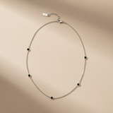 AC Gold Plated Necklace with Colored Zircon Gemstone