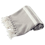 Dii Gray 1 Inch Stripe Fouta Towel