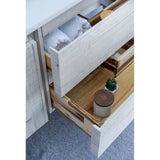 Fresca Formosa 60 Wall Hung Single Sink Modern Bathroom Cabinet W/ Top & Sink In Rustic White