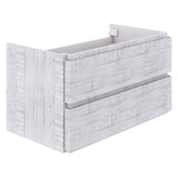 Fresca Formosa 59 Wall Hung Single Sink Modern Bathroom Cabinet In Rustic White