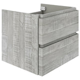 Fresca Formosa 46 Wall Hung Double Sink Modern Bathroom Cabinet In Ash