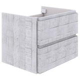 Fresca Formosa 46 Wall Hung Double Sink Modern Bathroom Cabinet In Rustic White