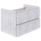 Fresca Formosa 58 Wall Hung Double Sink Modern Bathroom Cabinet In Rustic White