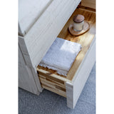 Fresca Formosa 84 Floor Standing Double Sink Modern Bathroom Cabinet W/ Top & Sinks In Rustic White