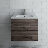 Fresca Formosa 24 Wall Hung Modern Bathroom Cabinet W/ Top & Sink