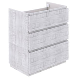 Fresca Formosa 29 Floor Standing Modern Bathroom Cabinet In Rustic White
