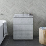 Fresca Formosa 29 Floor Standing Modern Bathroom Cabinet In Rustic White