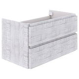 Fresca Formosa 35 Wall Hung Modern Bathroom Cabinet In Rustic White