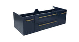 Fresca Lucera 48 Royal Blue Wall Hung Modern Bathroom Cabinet W/ Top & Undermount Sink