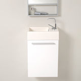 Fresca Pulito 16 Small White Modern Bathroom Vanity W/ Integrated Sink