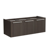Fresca Vista 48 Gray Oak Wall Hung Double Sink Modern Bathroom Cabinet