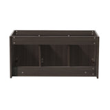 Fresca Vista 48 Gray Oak Wall Hung Double Sink Modern Bathroom Cabinet