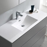 Fresca Lazzaro 48 Gray Free Standing Modern Bathroom Cabinet W/ Integrated Sink