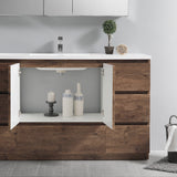 Fresca Lazzaro 60 Rosewood Free Standing Modern Bathroom Cabinet W/ Integrated Single Sink