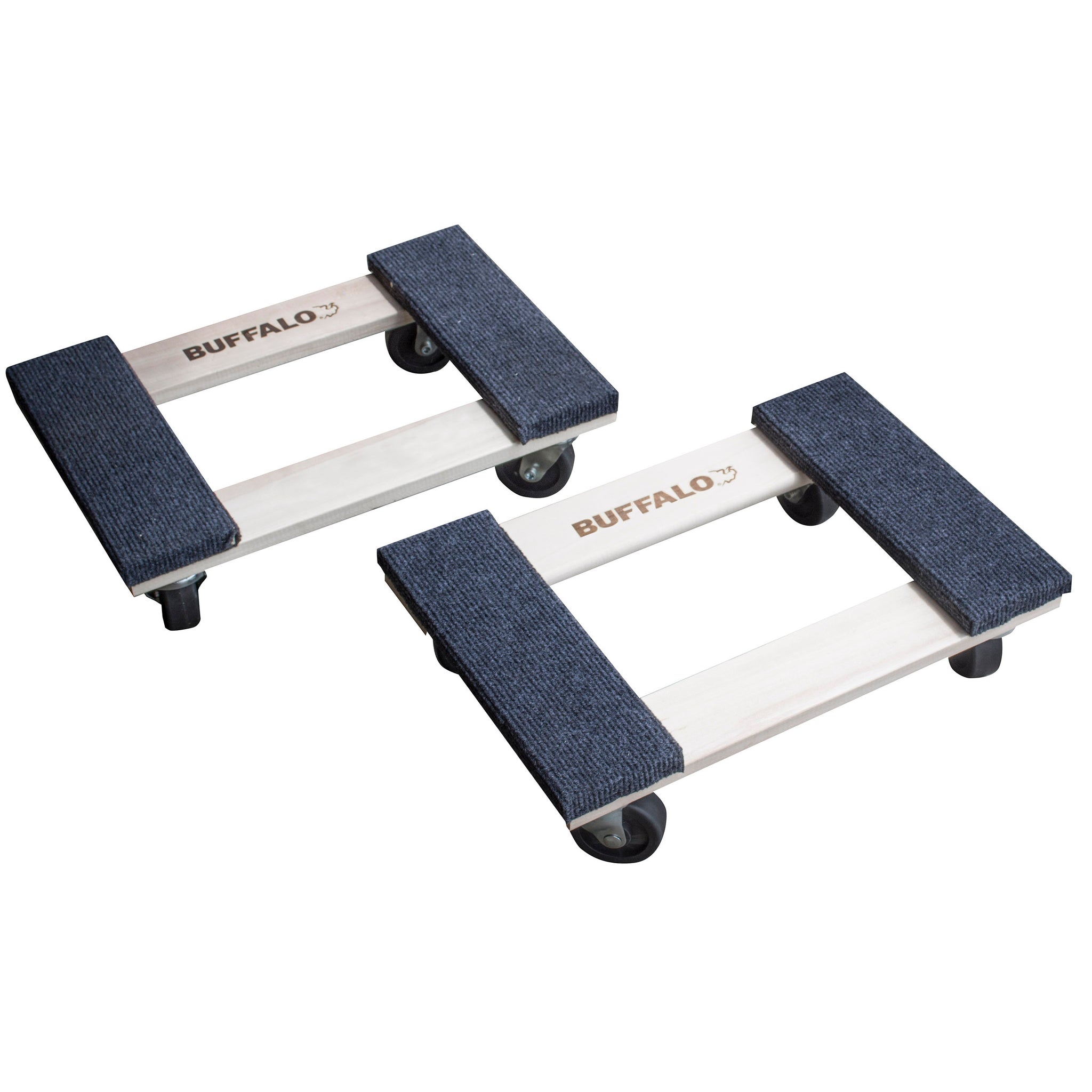1000 Lbs Compact 18 Inch Furniture Dolly - 2 Pack