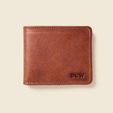 Large Billfold Wallet with RFID protection - Chocolate
