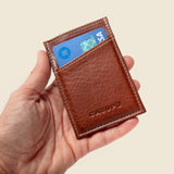 Minimalist Wallet with RFID Protection - Chocolate