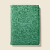 Leather Passport Wallet with RFID - Green