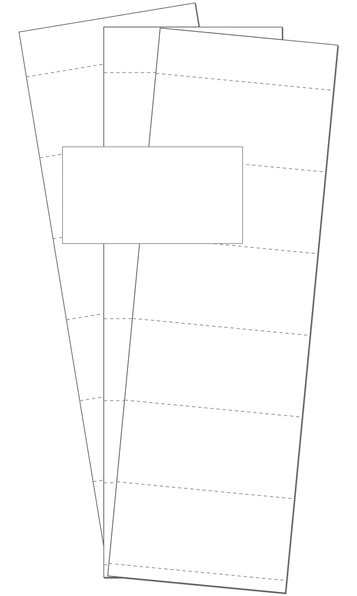 Data Card Replacement Inserts, White, Accessories, 3 X 1.75, 500 Pack