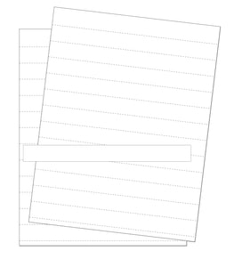 Data Card Replacement Inserts, White, Accessories, 8.5 X 11 Sheet, Perforated Every 1, 10 Sheets