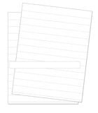 Data Card Replacement Inserts, White, Accessories, 8.5 X 11 Sheet, Perforated Every 1, 10 Sheets