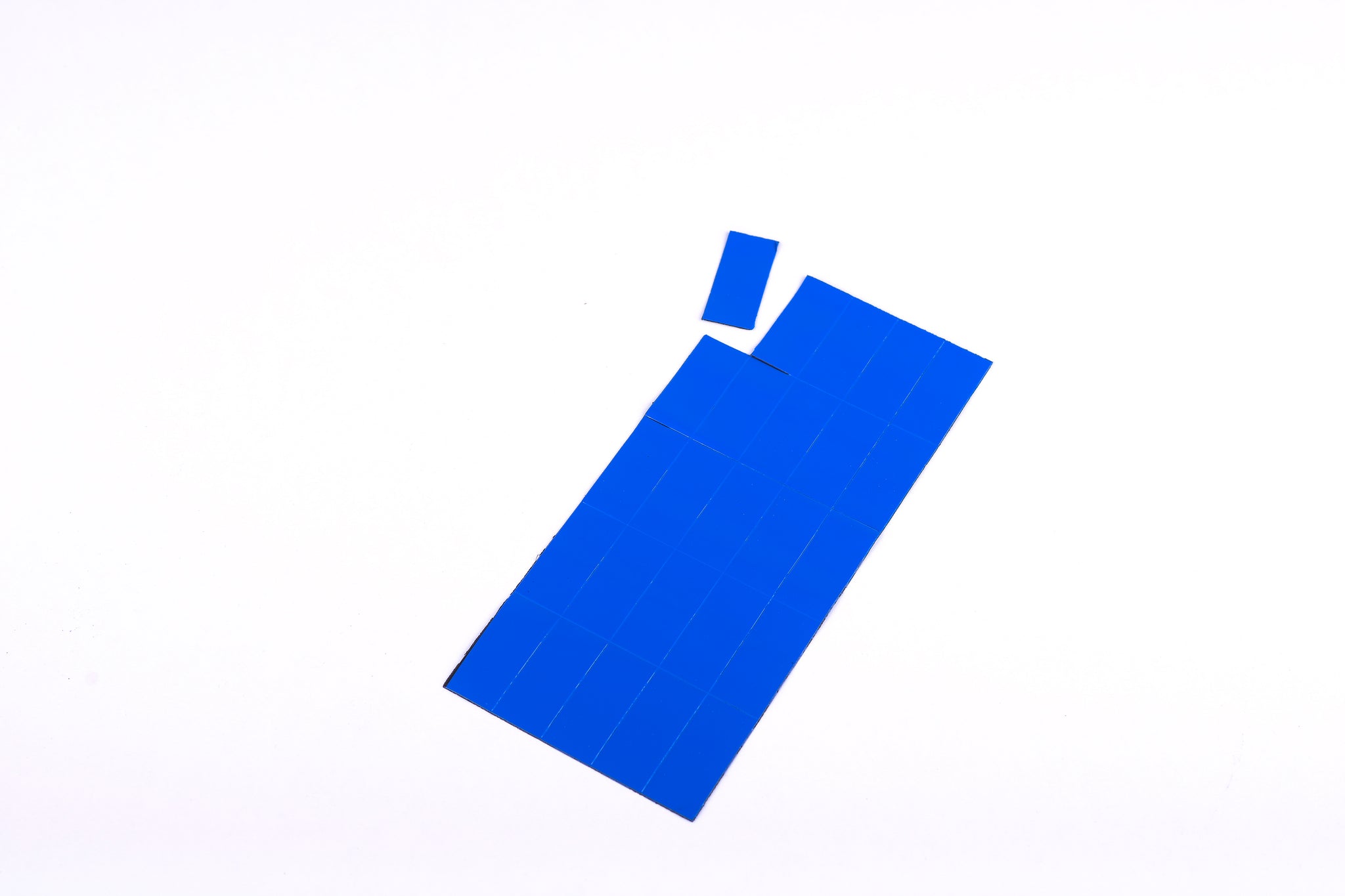 Magnetic Dry-Erase Tape Strips, Blue, Write-On Wipe-Off, 7/8 X 2, Pack Of 25
