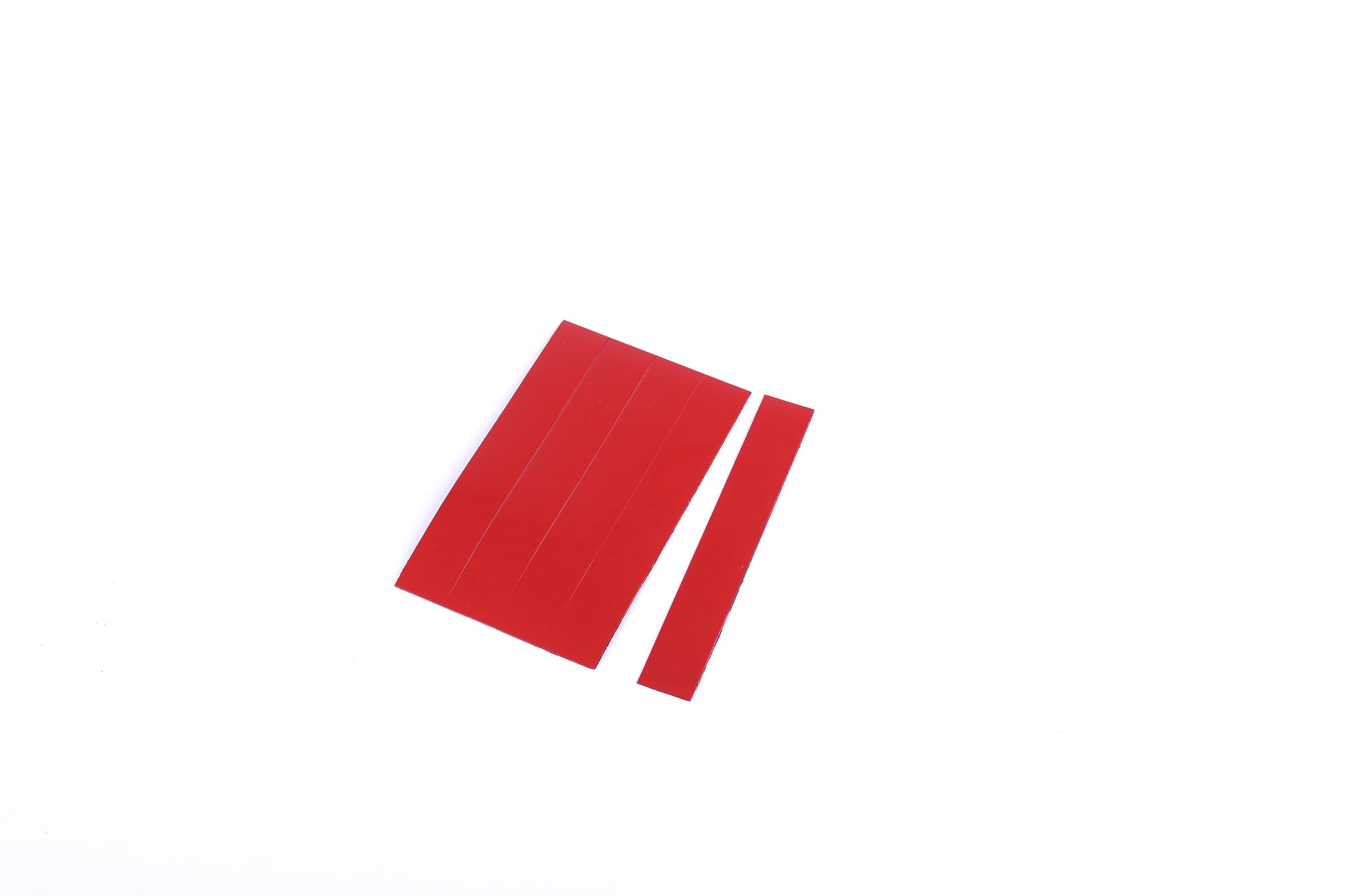 Magnetic Dry-Erase Tape Strips, Red, Write-On Wipe-Off, 7/8 X 6, Pack Of 25