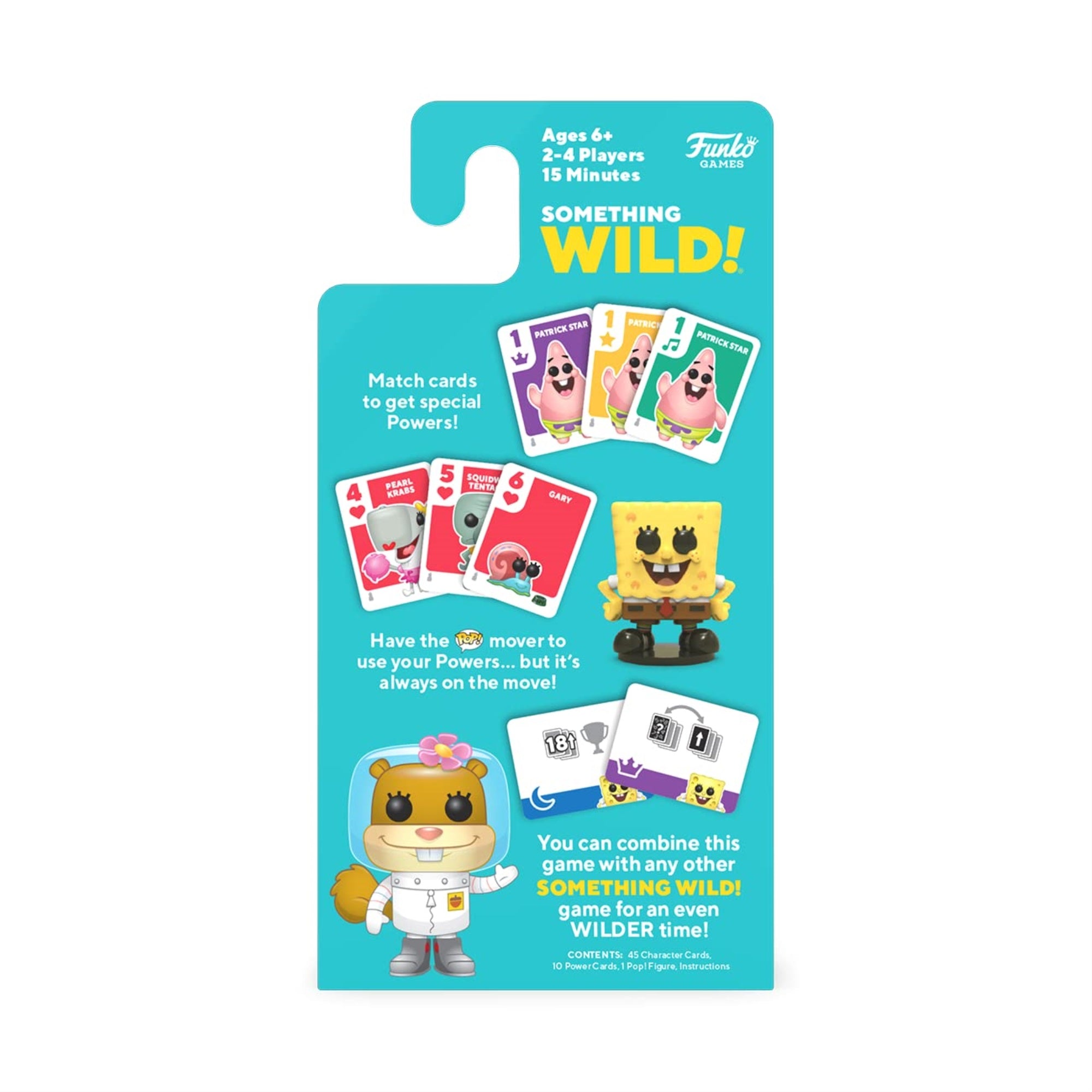 Funko Something Wild! Spongebob Squarepants With Pocket Pop! Card Game For 2-4 Players Ages 6 And Up