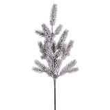 Vickerman 19.5 Snowy Glitter Aritificial Pinecone Fir Spray 4 per bag.