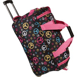22 Inch ROLLING DUFFLE BAG PEACE