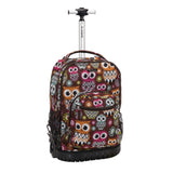 19 Inch ROLLING BACKPACK OWL