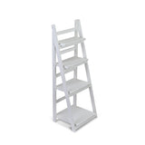 Foxley 4 Tier Folding Wood Shelf - White