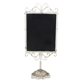 Varian Rustic White Distressed Elegant Chalkboard