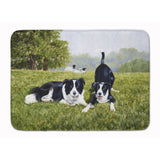Caroline'S Treasures Let'S Play Border Collie Floor Mat, 19 X 27, Multicolor