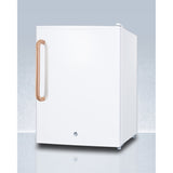 Compact Manual Defrost All-Freezer With Lock And Copper Handle