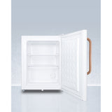 Compact Manual Defrost All-Freezer With Lock And Copper Handle