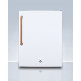 Compact Manual Defrost All-Freezer With Lock And Copper Handle