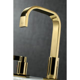 Fauceture Fsc8962Ndl Nuvofusion Widespread Bathroom Faucet, Polished Brass