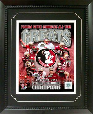 11X14 Deluxe Frame - Florida State Greats