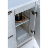 Fresca Formosa 60 Wall Hung Single Sink Modern Bathroom Vanity W/ Mirror In Rustic White