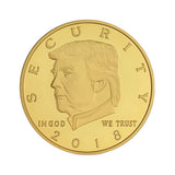 Donald Trump 2018 Border Wall Security Commemorative Gold Coin