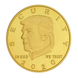 Donald Trump 2020 Border Wall Security Commemorative Gold Coin