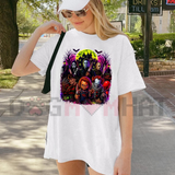"Classic Horror Slasher Legends" Spooky Season Graphic Apparel