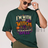"I’m With The Witch" Halloween Graphic T-Shirt