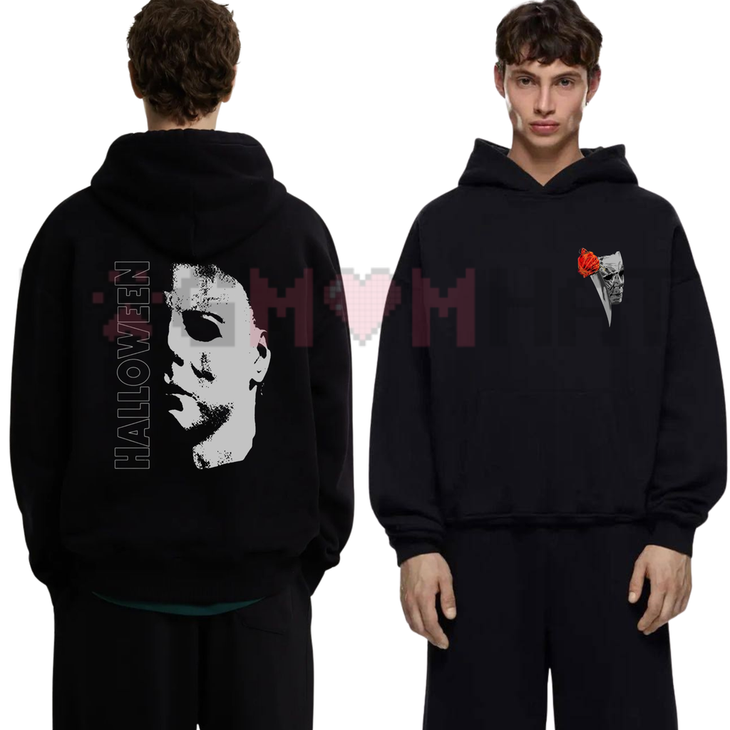 Vintage Horror Icon Halloween Graphic Hoodie