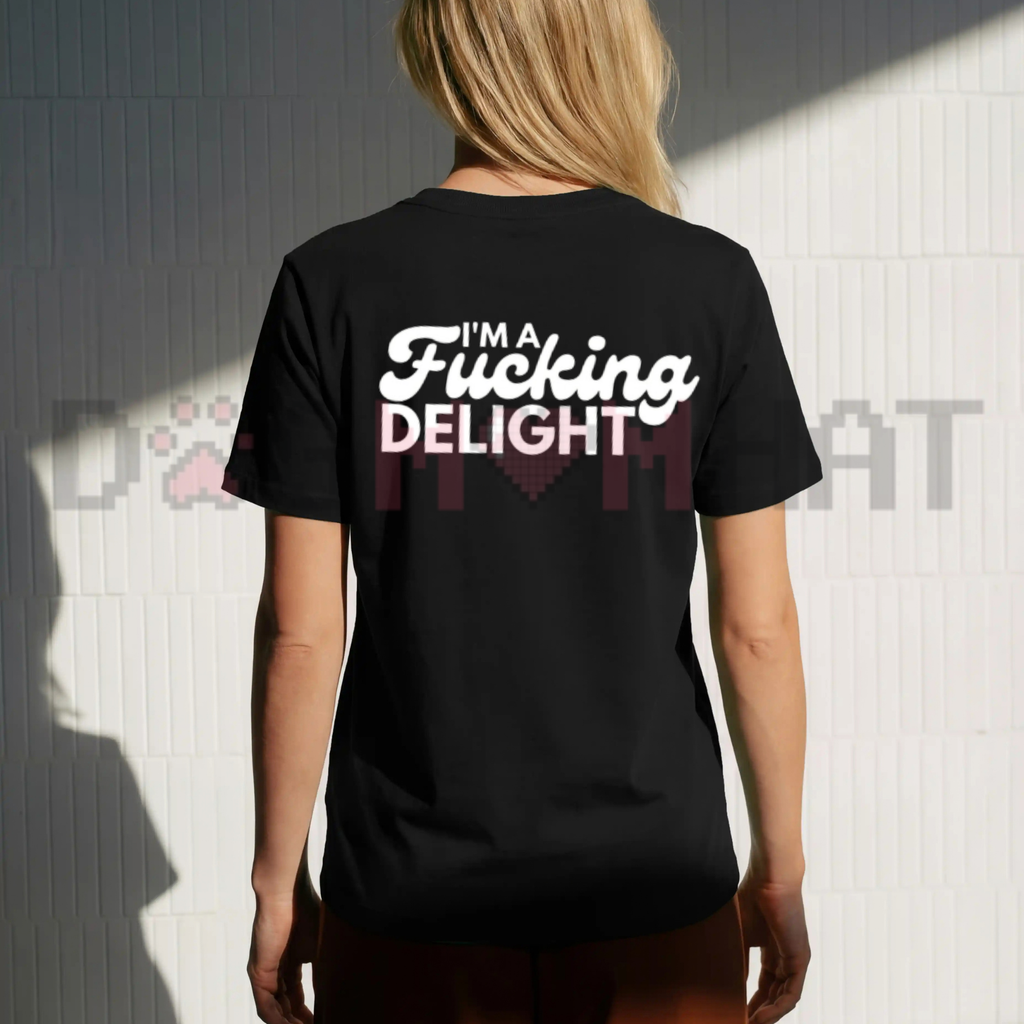 Unfiltered Joy Outburst Tee – Sarcastic Sweary Humor Graphic Shirt